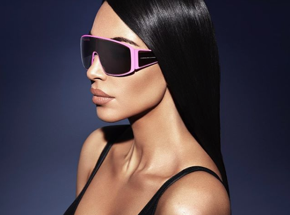 Kim K in Bottega Veneta  Celebrity sunglasses, Fashion sunglasses