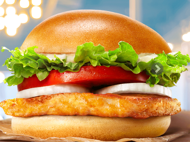 Food, Fast food, Hamburger, Junk food, Dish, Burger king grilled chicken sandwiches, Breakfast sandwich, Original chicken sandwich, Cuisine, Cheeseburger, 