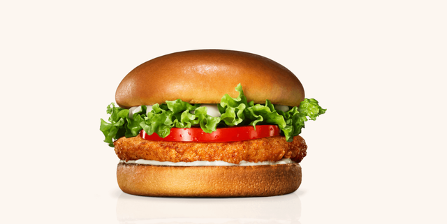 Food, Fast food, Hamburger, Dish, Burger king grilled chicken sandwiches, Cuisine, Original chicken sandwich, Junk food, Veggie burger, Cheeseburger, 