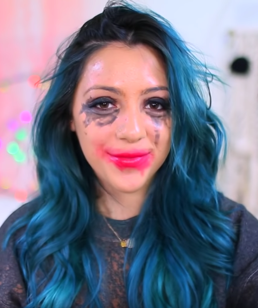 Snapchat Filter Makeup Halloween - Crying Makeup Filter