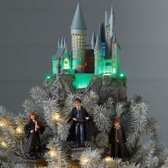 This Harry Potter Hogwarts Christmas Tree Topper Can Sing