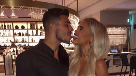 Molly-Mae Hague and Tommy Fury return home from Ibiza