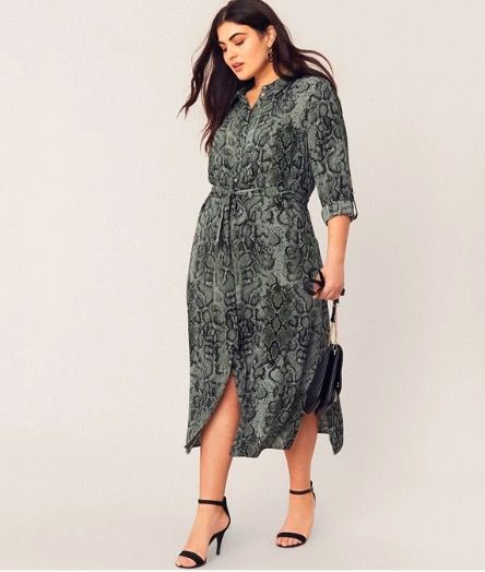 Oasis snake print shirt dress sale