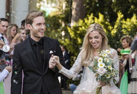 PewDiePie has married Marzia Bisognia in London