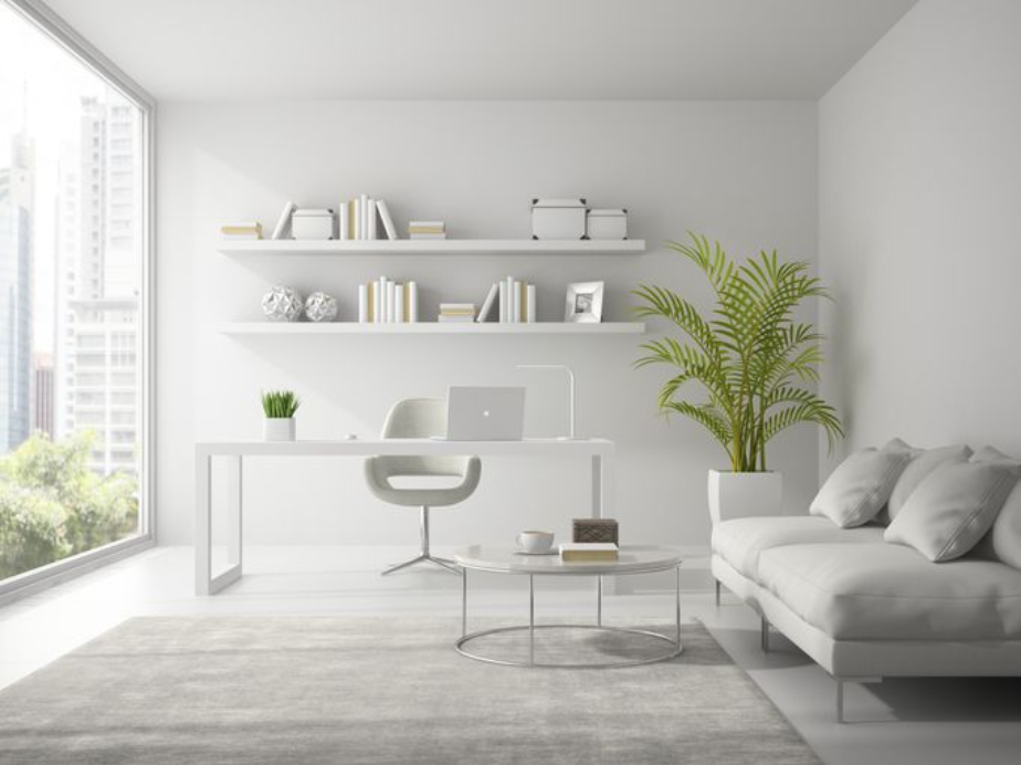 White, Furniture, Room, Shelf, Interior design, Living room, Floor, Wall, Property, Shelving, 