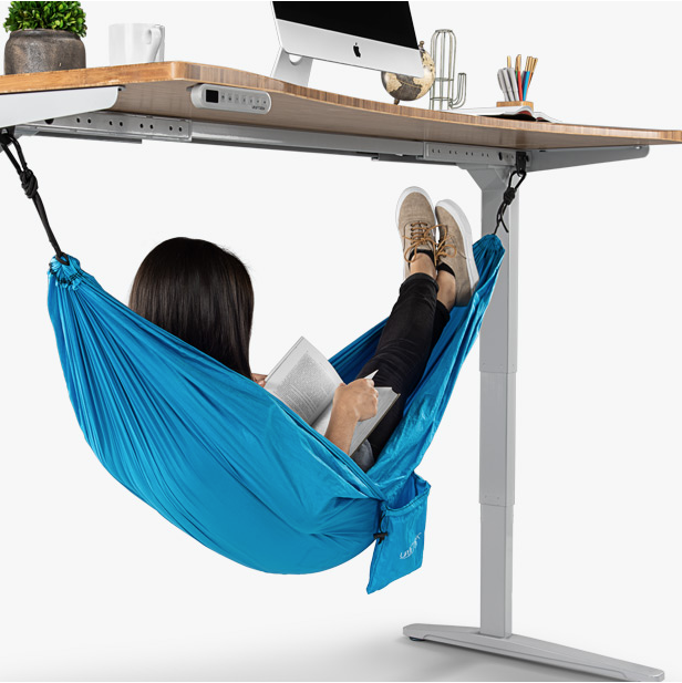 Uplift Desks Is Selling an Under-Desk Hammock That's Perfect For Office  Napping