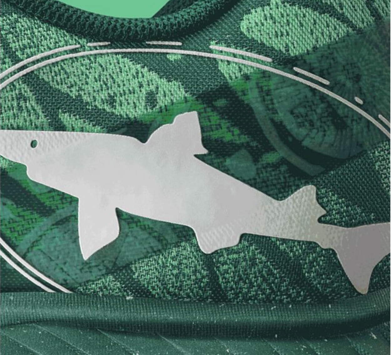 Green, Fish, Jersey, Pattern, Camouflage, Sportswear, Illustration, Military camouflage, 