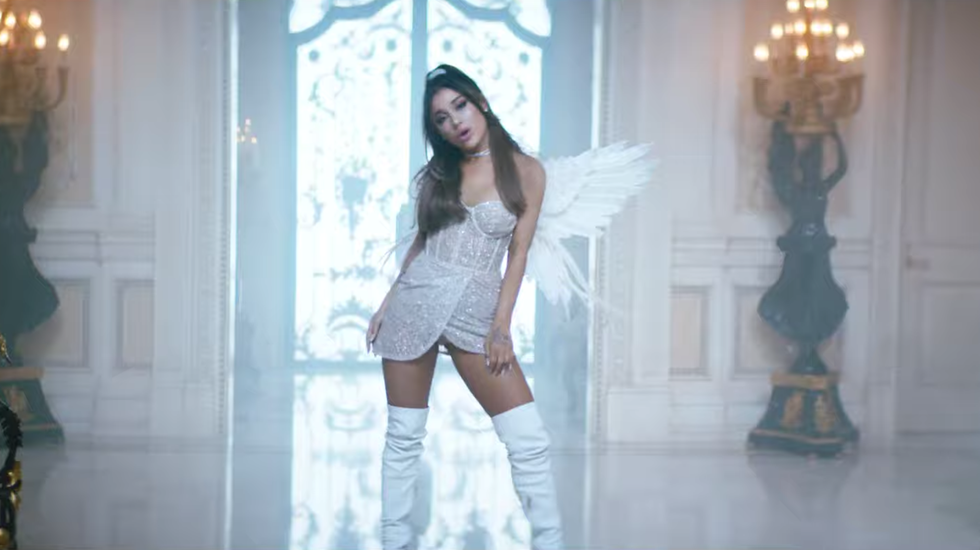 Ariana Grande Wears Lingerie in “Don't Call Me Angel” Music Video