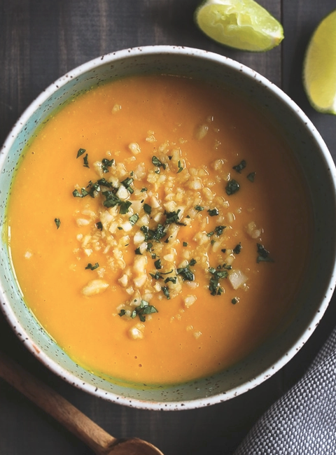 Dish, Food, Cuisine, Carrot and red lentil soup, Soup, Bisque, Potage, Ingredient, Produce, Dal, 