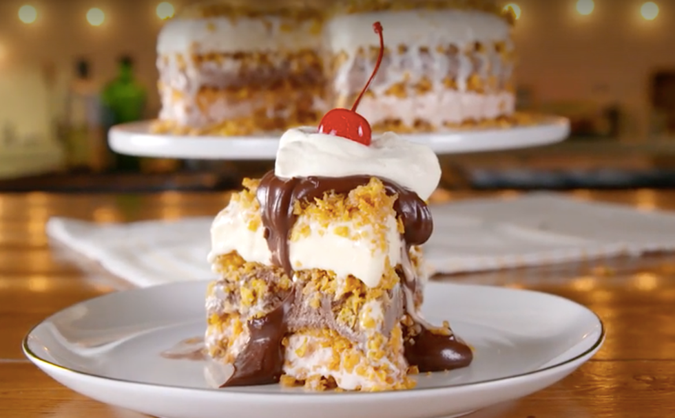 fried ice cream cake