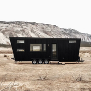 Transport, Shack, Landscape, Tree, House, Vehicle, Travel trailer, Rock, Trailer, Photography, 