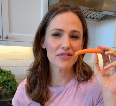 Hair, Face, Lip, Eyebrow, Nose, Neck, Vegetable, Long hair, Carrot, Jaw, 