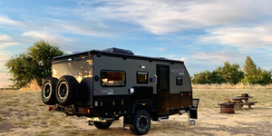 Vehicle, Travel trailer, Transport, Car, Automotive exterior, RV, Off-roading, Off-road vehicle, Bumper, Tire, 