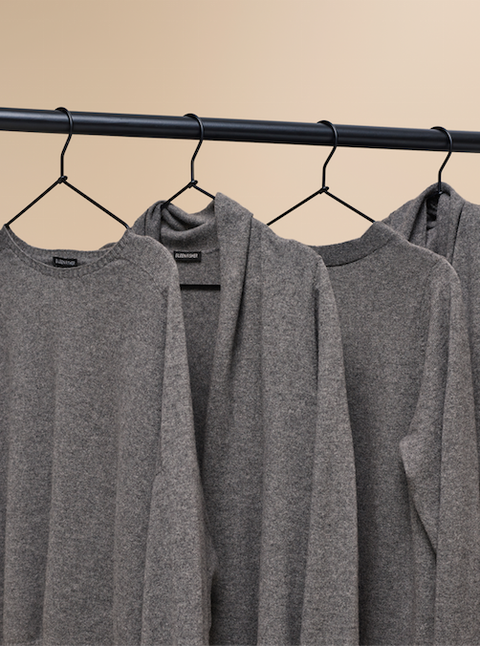 Clothes hanger, Clothing, Black, Grey, Outerwear, Textile, Linen, Dress, Room, Linens, 
