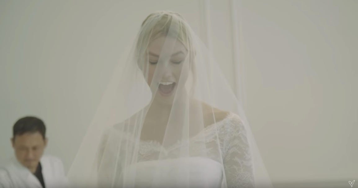 Karlie Kloss's Dior Wedding Dress