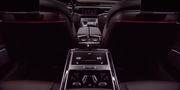 Land vehicle, Vehicle, Car, Luxury vehicle, Center console, Personal luxury car, Mid-size car, Audi a8, Gear shift, Sedan, 