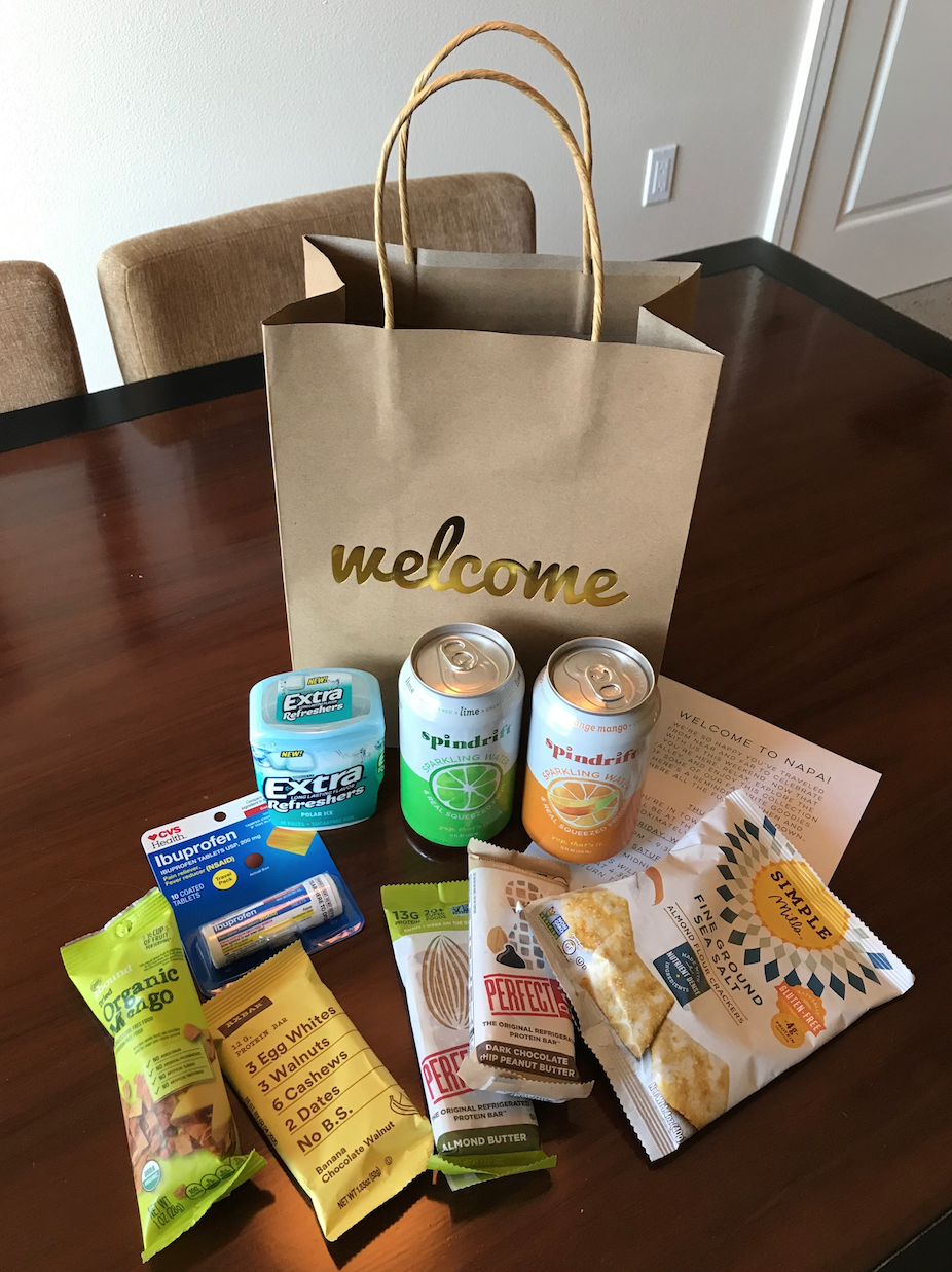 hotel welcome bags