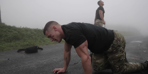 Press up, Arm, Joint, Marine corps martial arts program, Shoulder, Military, Muscle, Physical fitness, Leg, Neck, 