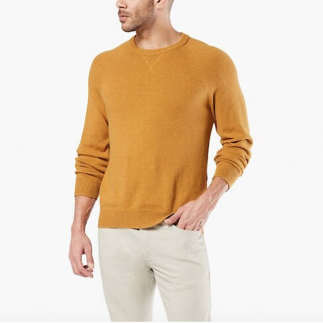 Clothing, Neck, Yellow, Sleeve, Sweater, Outerwear, Shoulder, Long-sleeved t-shirt, T-shirt, Orange, 