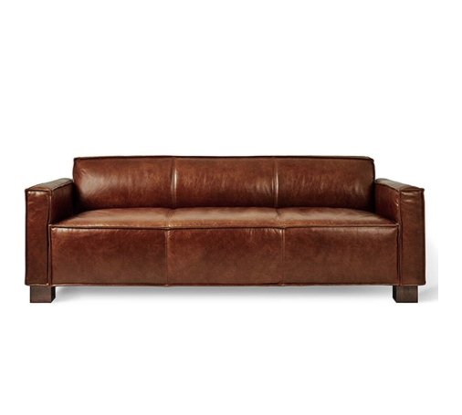 Furniture, Couch, Leather, Brown, Sofa bed, Tan, studio couch, Comfort, Room, Wood, 