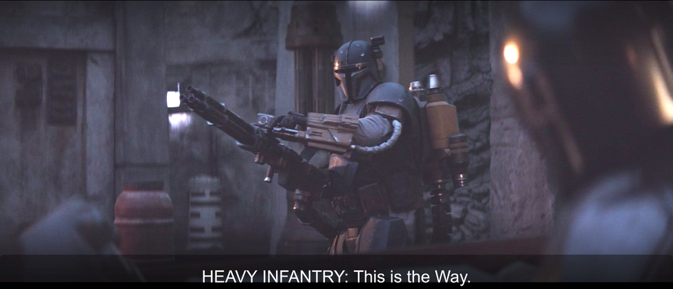 this is the way star wars heavy infantry the mandalorian