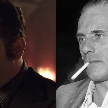 Nose, Chin, Forehead, Human, Mouth, Photography, Smoking, Jaw, Suit, Movie, 