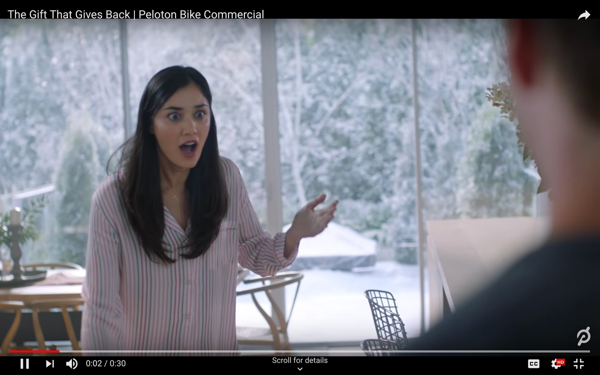 Peloton s Odd Christmas Commercial Incites the Furor of Twitter