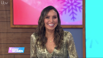 Christine Lampard shines in ultimate festive dress