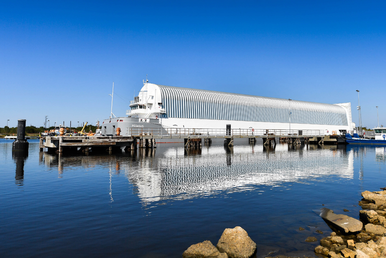 NASA Rocket - Artemis Mission - Pegasus Barge