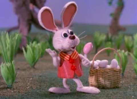Rabbits and Hares, Rabbit, Domestic rabbit, Easter bunny, Easter, Organism, Grass, Holiday, Animation, Hare, 