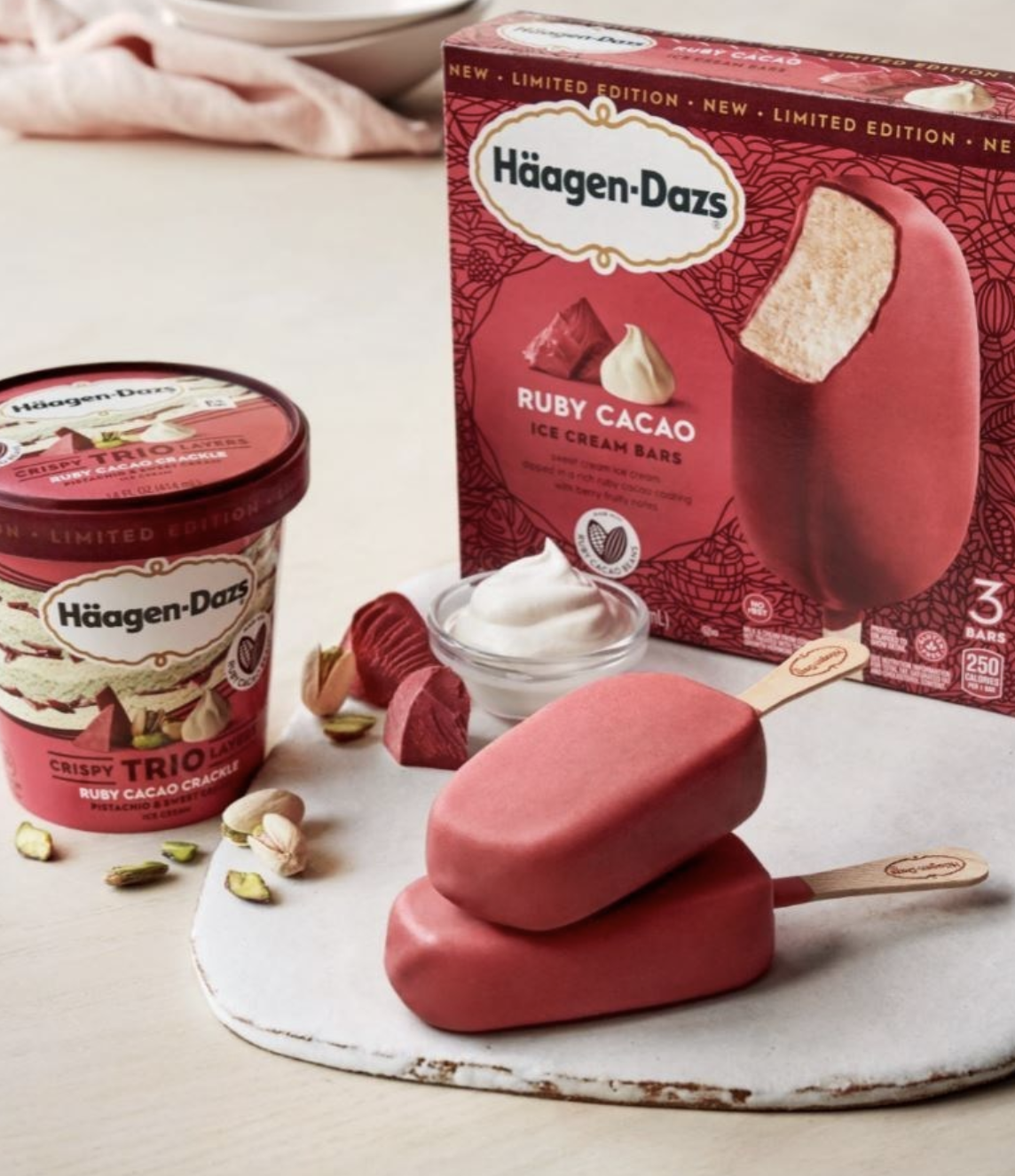 Häagen-Dazs Introduces New Ruby Cacao Ice Creams