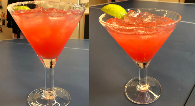 Drink, Cocktail garnish, Alcoholic beverage, Bay breeze, Classic cocktail, Non-alcoholic beverage, Cocktail, Martini glass, Distilled beverage, Woo woo, 