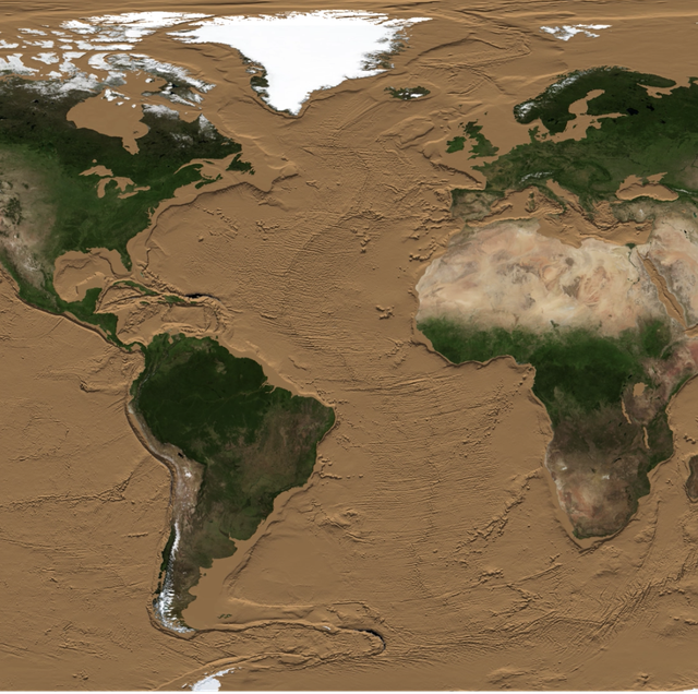Ecoregion, World, Map, Water, Earth, Soil, River delta, Illustration, Estuary, Terrain, 