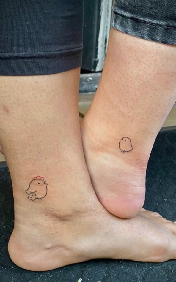 42 Sweet  Meaningful Mother and Daughter Tattoos  Peanut