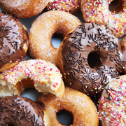 Food, Cuisine, Doughnut, Bagel, Baked goods, Ciambella, Cider doughnut, Dish, Glaze, Sweetness, Food, Cuisine, Doughnut, Bagel, Baked goods, Ciambella, Cider doughnut, Dish, Glaze, Sweetness,