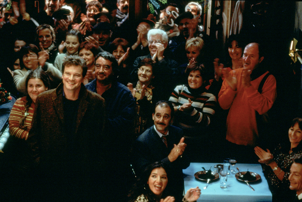 Face, Head, Smile, People, Crowd, Audience, Party, Single-lens reflex camera, Kitchen utensil, Celebrating, 