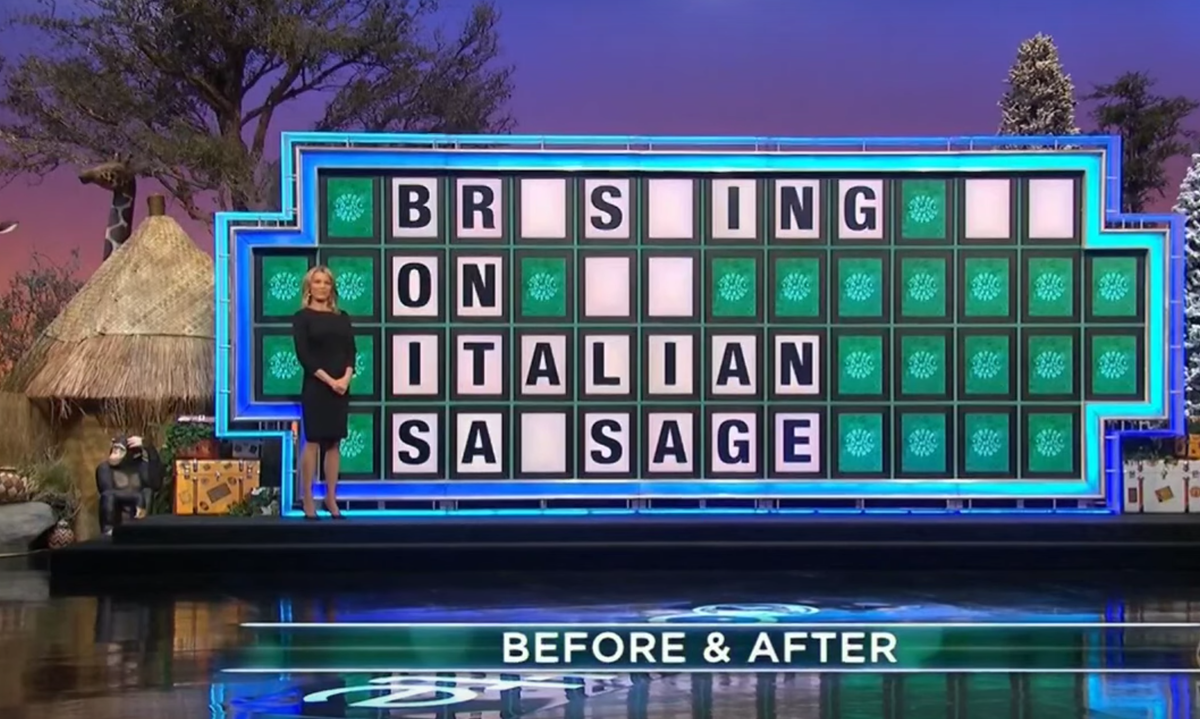 This Risqué 'Wheel of Fortune' Puzzle Involves 'Italian Sausage'