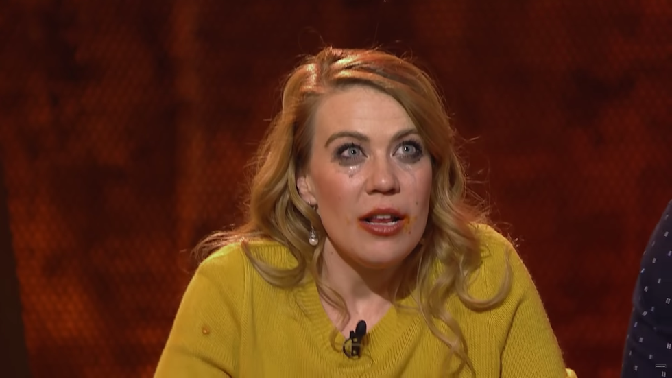 Hair, Facial expression, Blond, Nose, Eyebrow, Chin, Portrait, Forehead, Cheek, Human, 