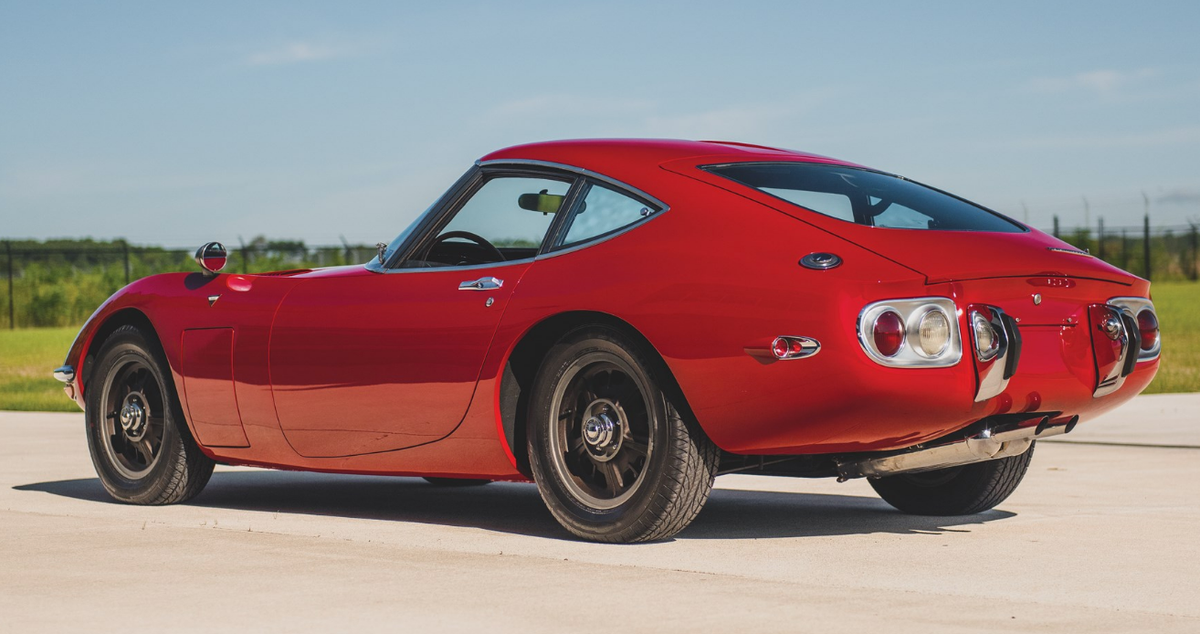 Brilliantly Red 1967 Toyota 2000GT up for Auction this Spring