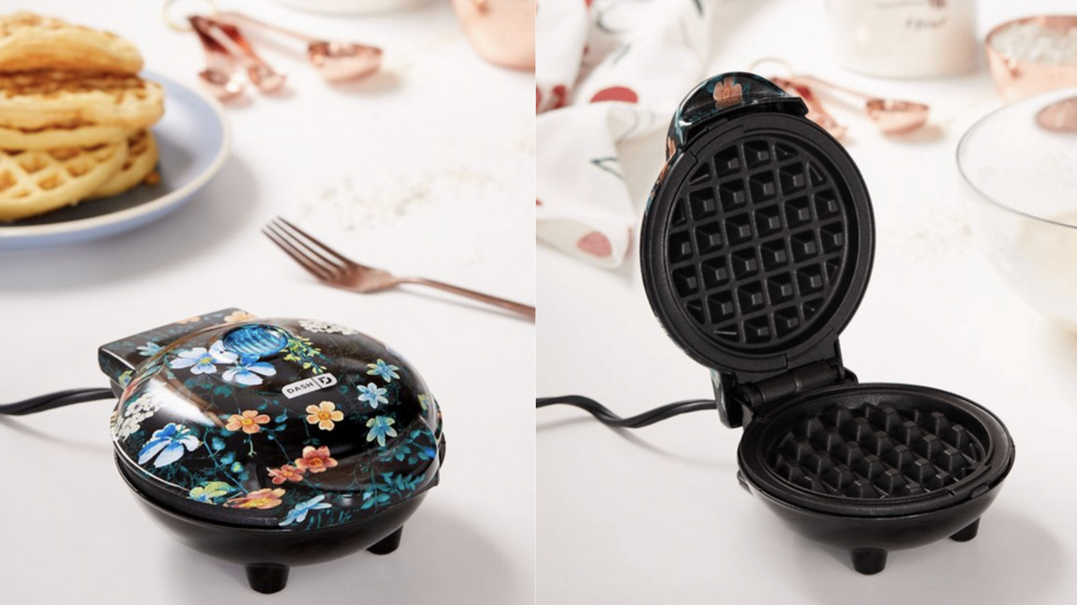 As Is Dash Set of 3 Mini Spring Shaped Waffle Maker 