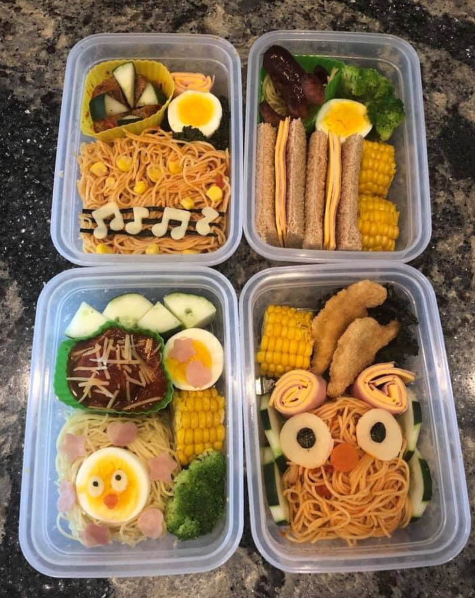 Mom Makes Adorable Bento Lunches For Her Two Sons