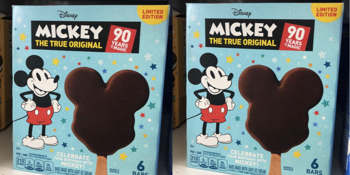 Disney's Mickey Mouse Ice Cream Bars Are In Stores