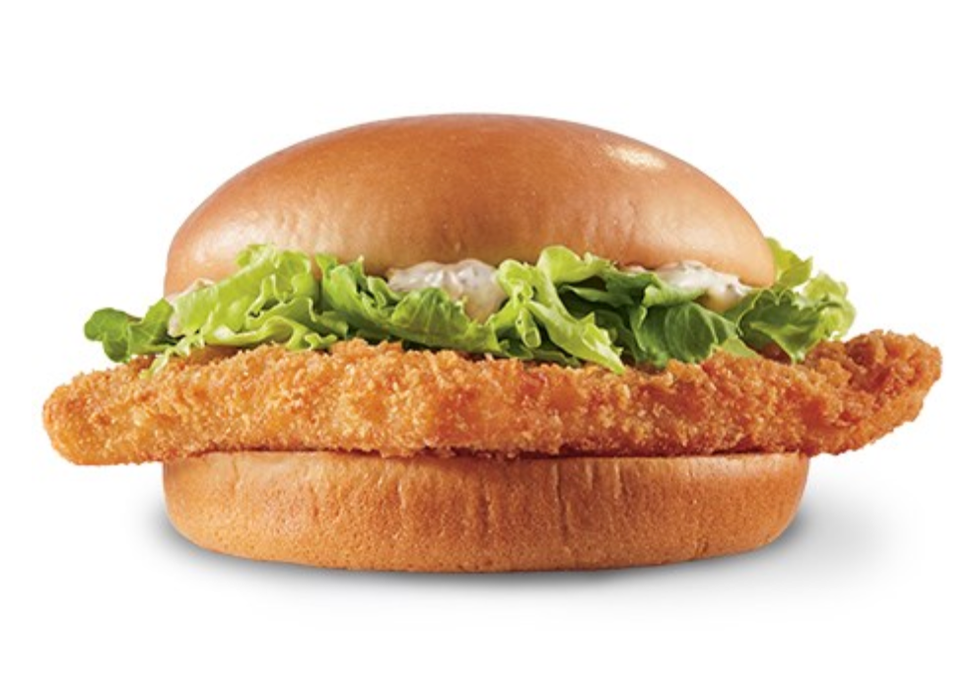 Food, Dish, Fast food, Burger king grilled chicken sandwiches, Original chicken sandwich, Cuisine, Ingredient, Lettuce, Hamburger, Breakfast sandwich, 