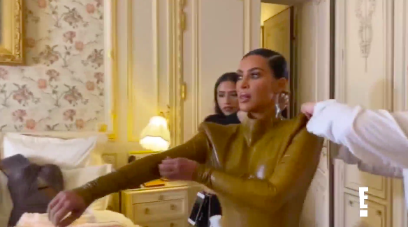 Kim Kardashian Squeezes Into Balmain