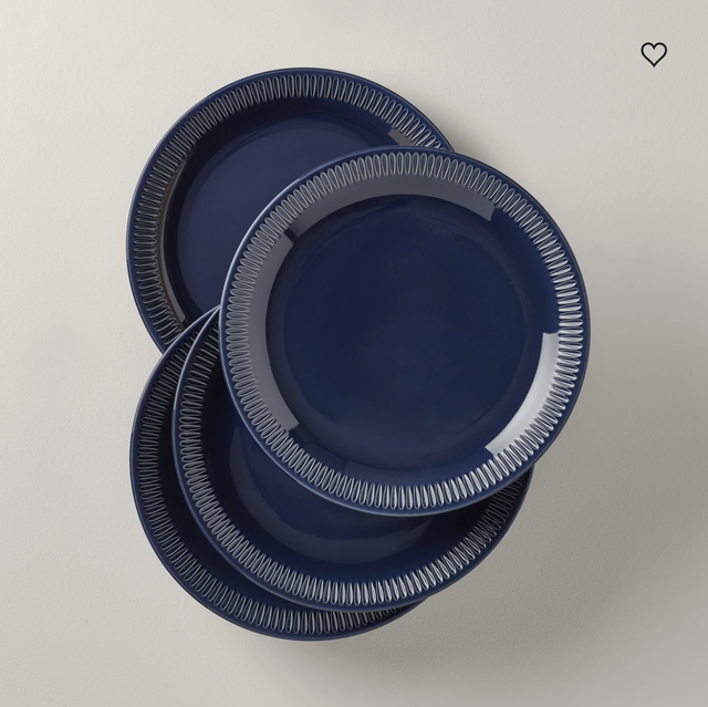 Cobalt blue, Blue, Dishware, Plate, Platter, Font, Tableware, Circle, Serveware, Dinnerware set, 