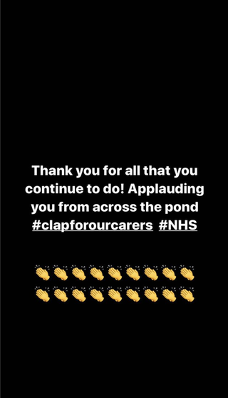 meghan markle prince harry nhs clapping instagram story