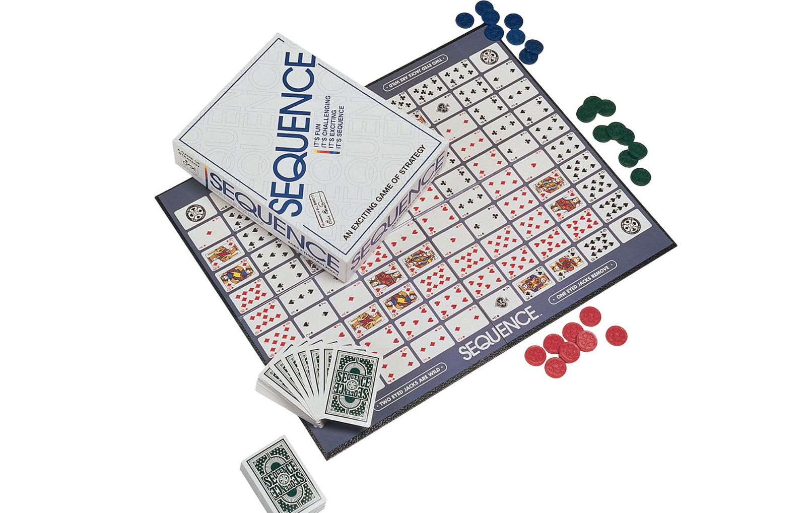 SEQUENCE Board Game An Exciting Game Of Strategy Challenging Card Game for  Ages 7 & Above Strategy & War Games Board Game - Board Game An Exciting Game  Of Strategy Challenging Card