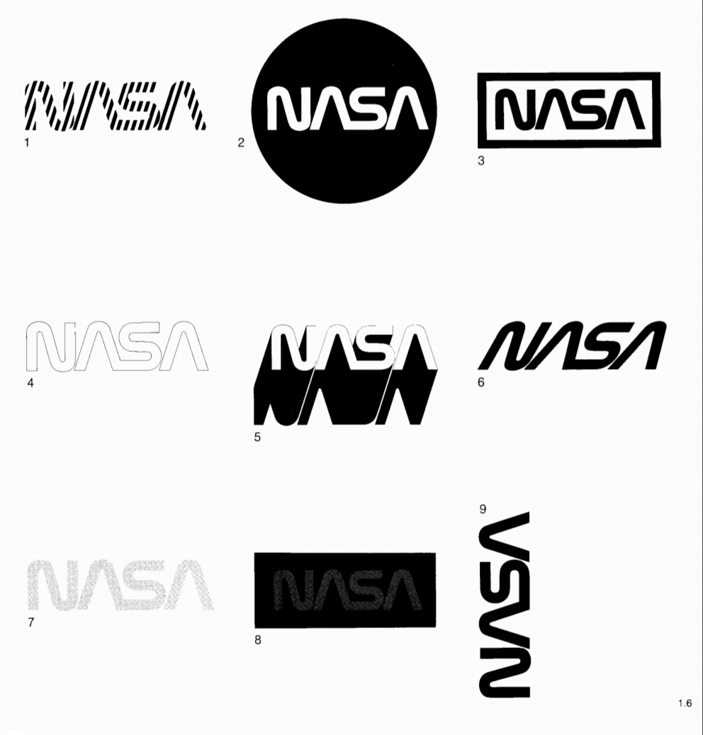 Nasa Worm Logo Black Background