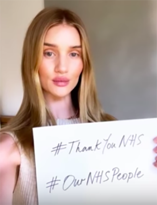 celebrities clapping for NHS