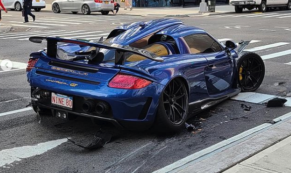 Porsche-Based Gemballa Mirage GT Crashes Spectacularly All Over NYC